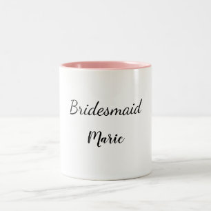 Einfach MINIMAL Ihren Namen benutzerdefinierte Bri Zweifarbige Tasse