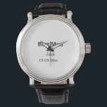 Einfach MINIMAL Ihren Namen benutzerdefinierten Tr Armbanduhr<br><div class="desc">Gestaltung</div>