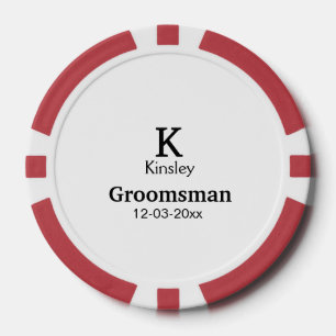 Einfach MINIMAL Ihren Namen benutzerdefinierten Tr Pokerchips