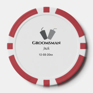Einfach MINIMAL Ihren Namen benutzerdefinierten Tr Pokerchips