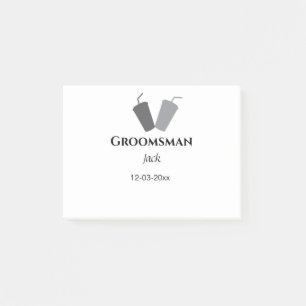 Einfach MINIMAL Ihren Namen benutzerdefinierten Tr Post-it Klebezettel