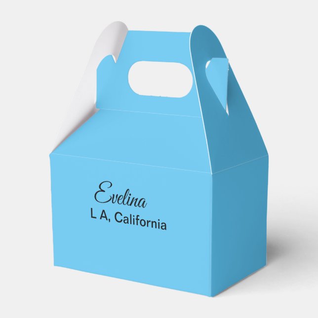 Einfach minimal Ihren Namen Text Platz city custo  Geschenkschachtel (Vorderseite)