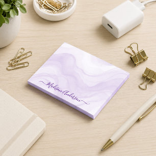 Einfach Minimal Lavendel Wasserfarbe Personalisier Post-it Klebezettel