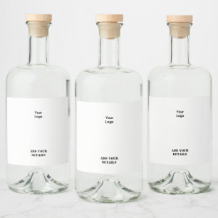 EINFACH MINIMAL MODERN MONOGRAMM ELEGANTER STIL CH ALKOHOLFLASCHENETIKETT