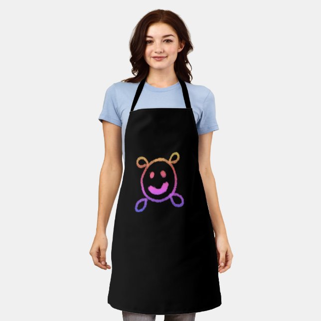 EINFACH MINIMAL MODERN MONOGRAMM ELEGANTER STIL CH SCHÜRZE (Getragen)