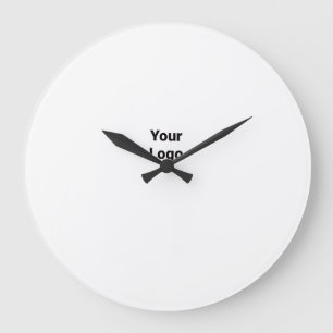 EINFACH MINIMAL MODERNES MONOGRAMM ELEGANTER STIL GROßE WANDUHR