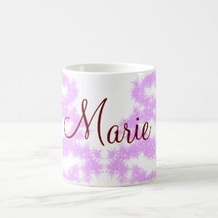 einfach minimal Name Glitter Sterne Pink Kaffeetasse