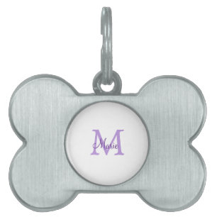 einfach minimal Name Monogramm rosa rot werfen Tiermarke
