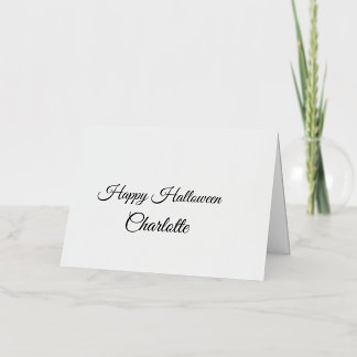 EINFACH MINIMAL.SÜß NAME BABY frohes Halloween