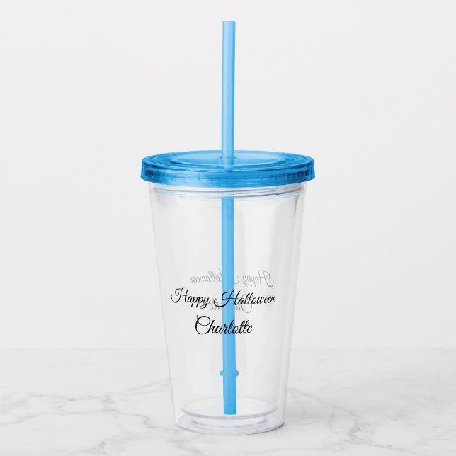 EINFACH MINIMAL.SÜSSE HINZUFÜGEN NAME BABY Happy H Acryltrinkbecher (Vorderseite)