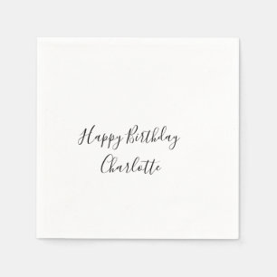 EINFACH MINIMAL.SÜSSE NAME BABY herzlichen Glückwu Serviette