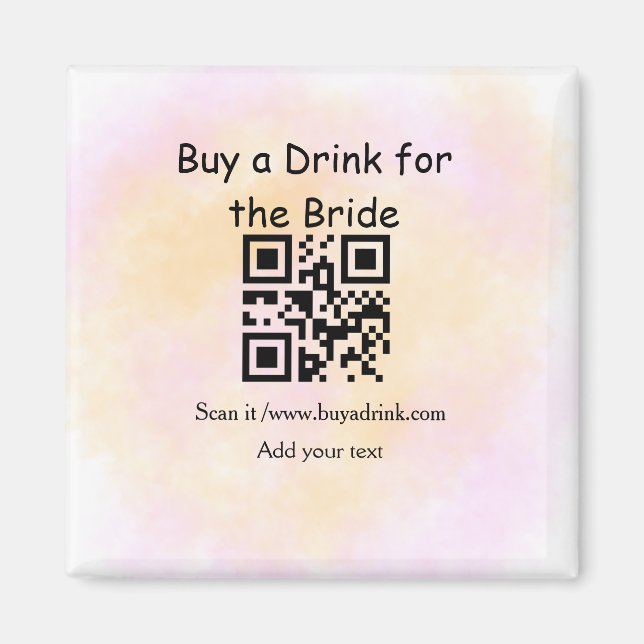 Einfach minimale Bachelorette kaufen ein Brautgetr Magnet (Vorne)