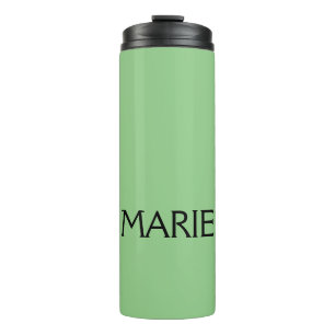 EINFACH MINIMALE GRÜNE HINZUFÜGEN SIE IHREN NAMEN THERMOSBECHER