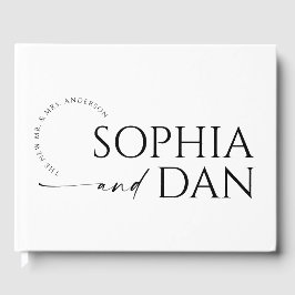 Einfach minimale Hochzeit Gästebuch