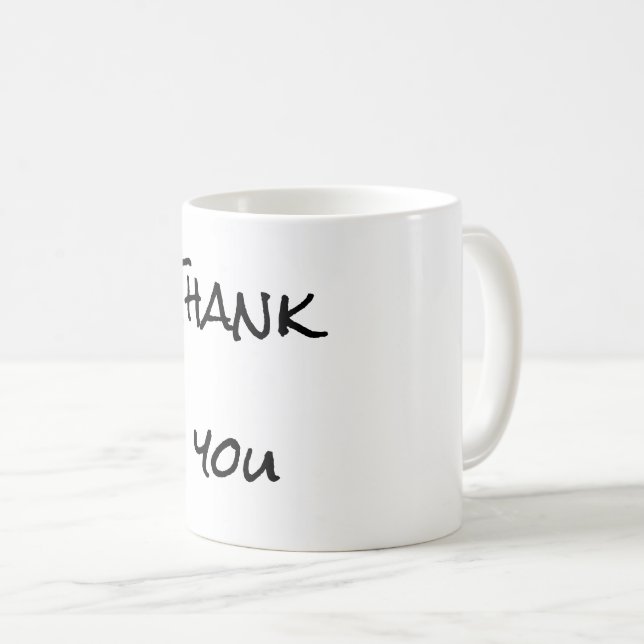 Einfach minimalelegant Dank eleganter, individuell Kaffeetasse (VorderseiteRechts)