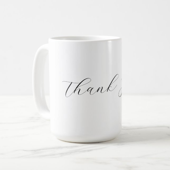 Einfach minimalelegant Dank eleganter, individuell Kaffeetasse (Vorderseite Links)
