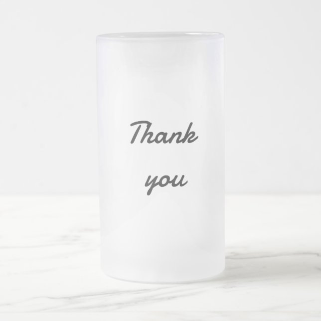 Einfach minimalelegant Dank eleganter, individuell Mattglas Bierglas (Mittel)