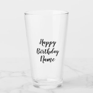 einfach minimaler Geburtstag hinzufügen Glas