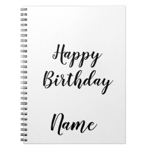 einfach minimaler Geburtstag hinzufügen Notizblock
