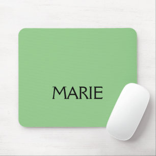 EINFACH MINIMALES GRÜN FÜGE DEINEN NAMEN TEXT GESC MOUSEPAD