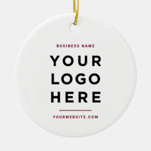 Einfach Minimalist Benutzerdefiniertes Firmenlog Keramik Ornament