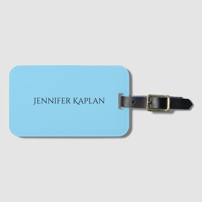Einfach minimalist professionell modern gepäckanhänger (Vorderseite (Horizontal))