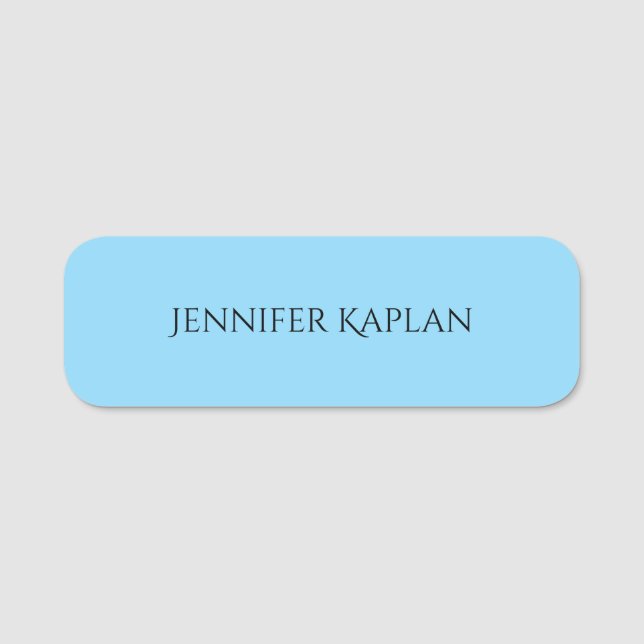 Einfach minimalist professionell modern namensschild (Vorderseite)