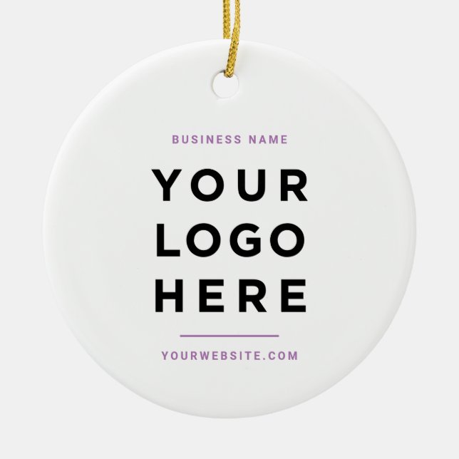 Einfach Minimalistisch | Benutzerdefiniertes Firme Keramik Ornament (Vorne)