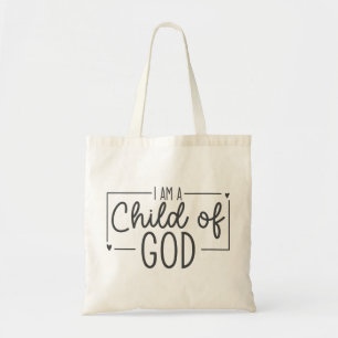 Einfach Minimalistisch bin ich ein Kind Gottes Tot Tragetasche