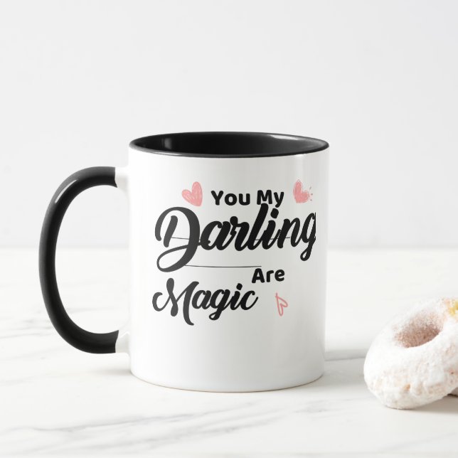 Einfach Minimalistisch, dass du mein Schatz magisc Tasse (Mit Donut)