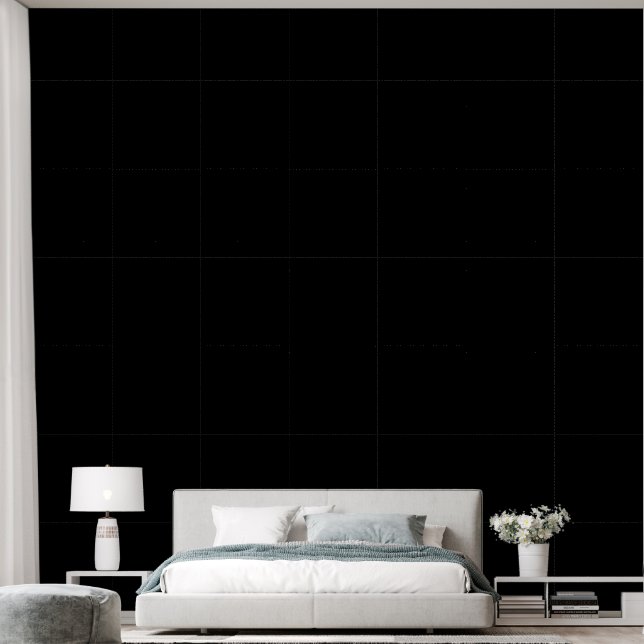 Einfach Minimalistisch Elegant Schlicht Black Chic Tapete (Schlafzimmer)
