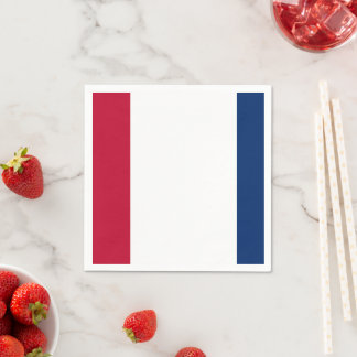 Einfach minimalistisch, modern, rot und blau serviette
