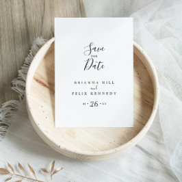 Einfach Minimalistisch Save the Date Postkarte