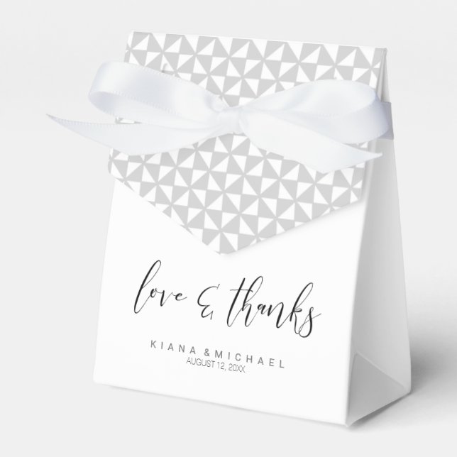 Einfach Minimalistische Hochzeit dank Black ID523 Geschenkschachtel (Vorderseite)