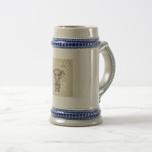Einfach minimalistisches elegantes Dankeschön eleg Bierglas
