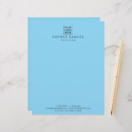 Einfach Minimalistisches Logo und Text Briefbogen