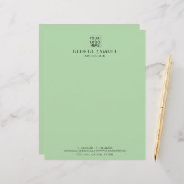 Einfach Minimalistisches Logo und Text Briefbogen