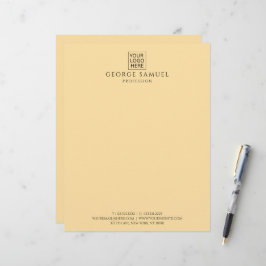 Einfach Minimalistisches Logo und Text Briefbogen