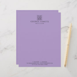 Einfach Minimalistisches Logo und Text Briefbogen