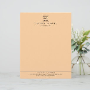 Einfach Minimalistisches Logo und Text Briefbogen