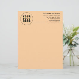 Einfach Minimalistisches Logo und Text Briefbogen