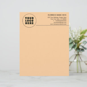 Einfach Minimalistisches Logo und Text Briefbogen