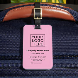 Einfach Minimalistisches Logo und Text Gepäckanhänger