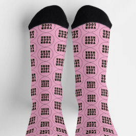 Einfach Minimalistisches Logo und Text Socken