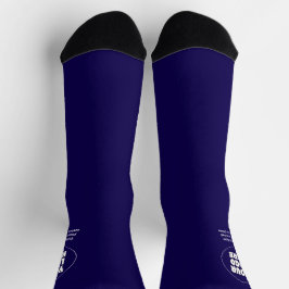 Einfach Minimalistisches Logo und Text Socken