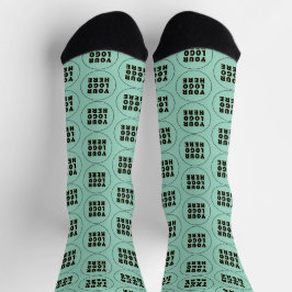 Einfach Minimalistisches Logo und Text Socken