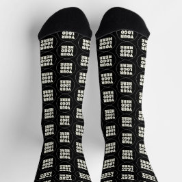 Einfach Minimalistisches Logo und Text Socken