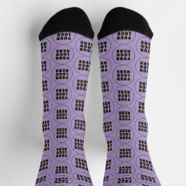 Einfach Minimalistisches Logo und Text Socken