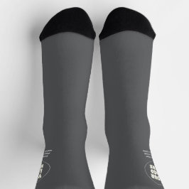 Einfach Minimalistisches Logo und Text Socken