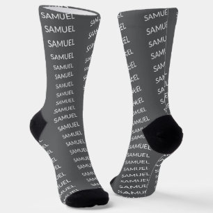 Einfach Minimalistisches Logo und Text Socken
